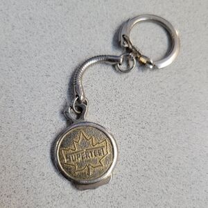 Vintage Supertest maple leaf keychain
